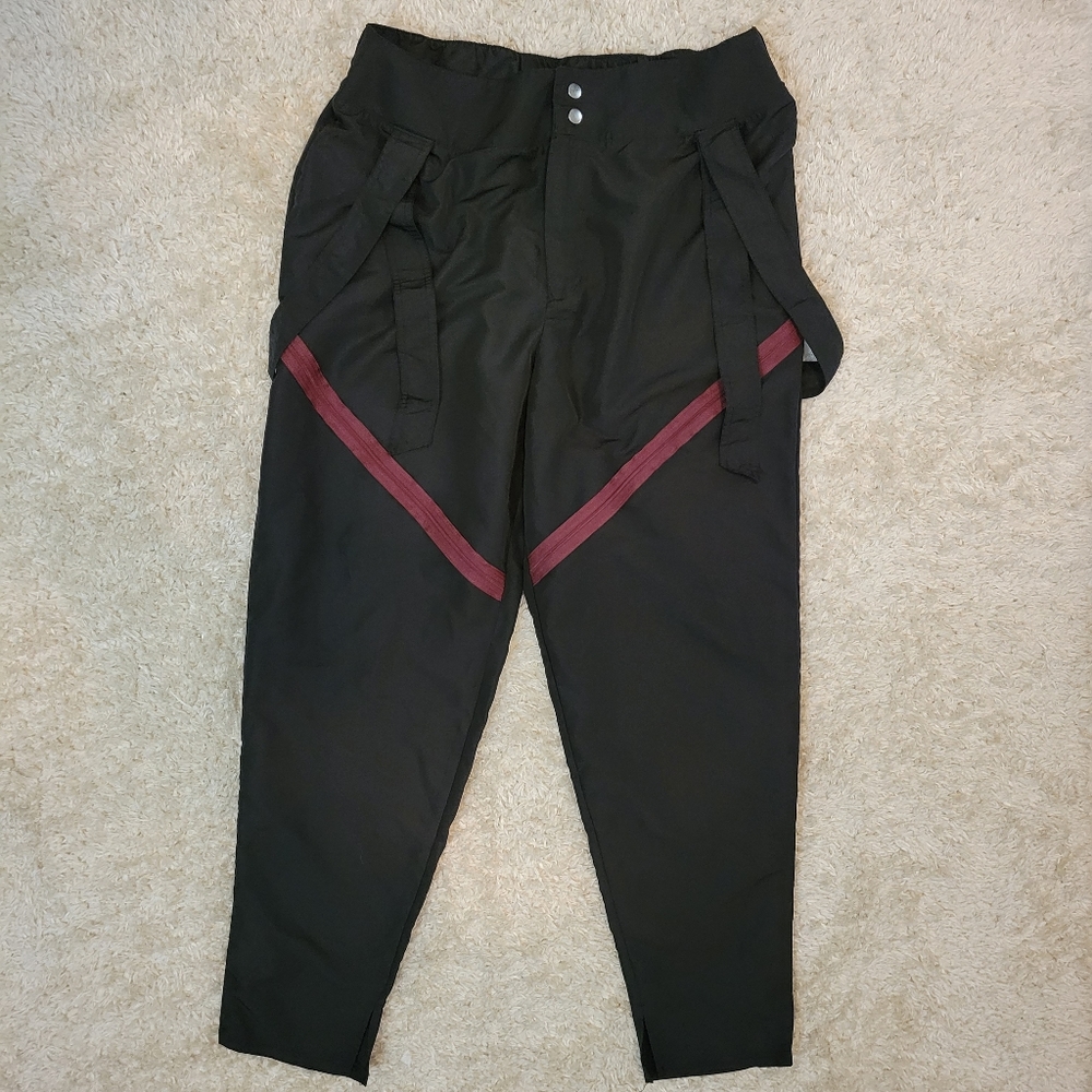 Weissman black with maroon zippers dance style plants size XL